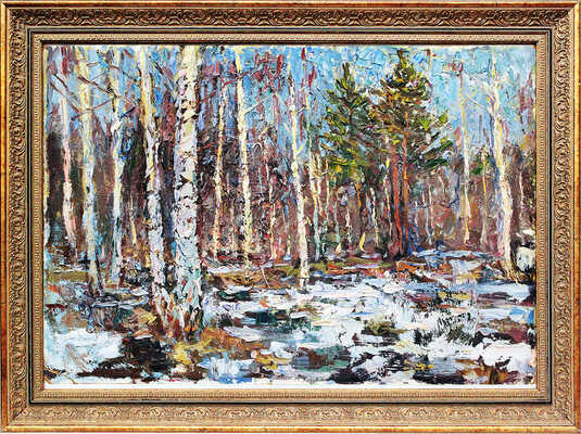 Безикович Борис Николаевич. Весенний пейзаж 